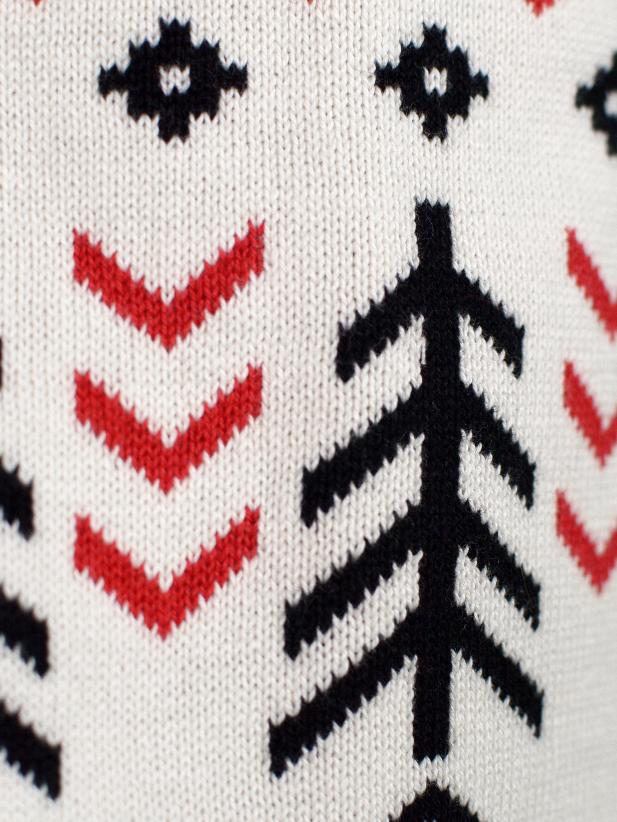 Jersey Hombre Après-ski de Algodón Orgánico 100% Detalle Cenefa