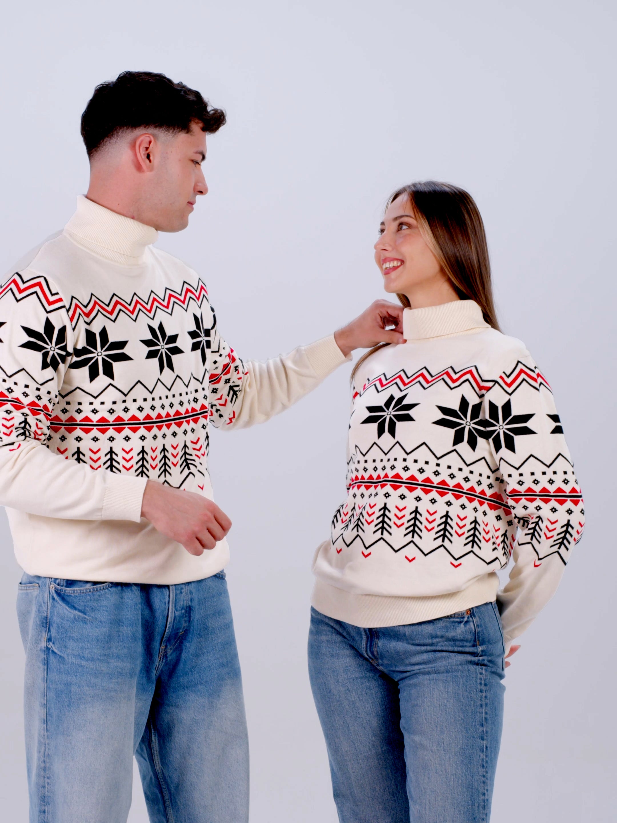 Jersey Hombre de Pareja Après-ski de Algodón Orgánico 100%