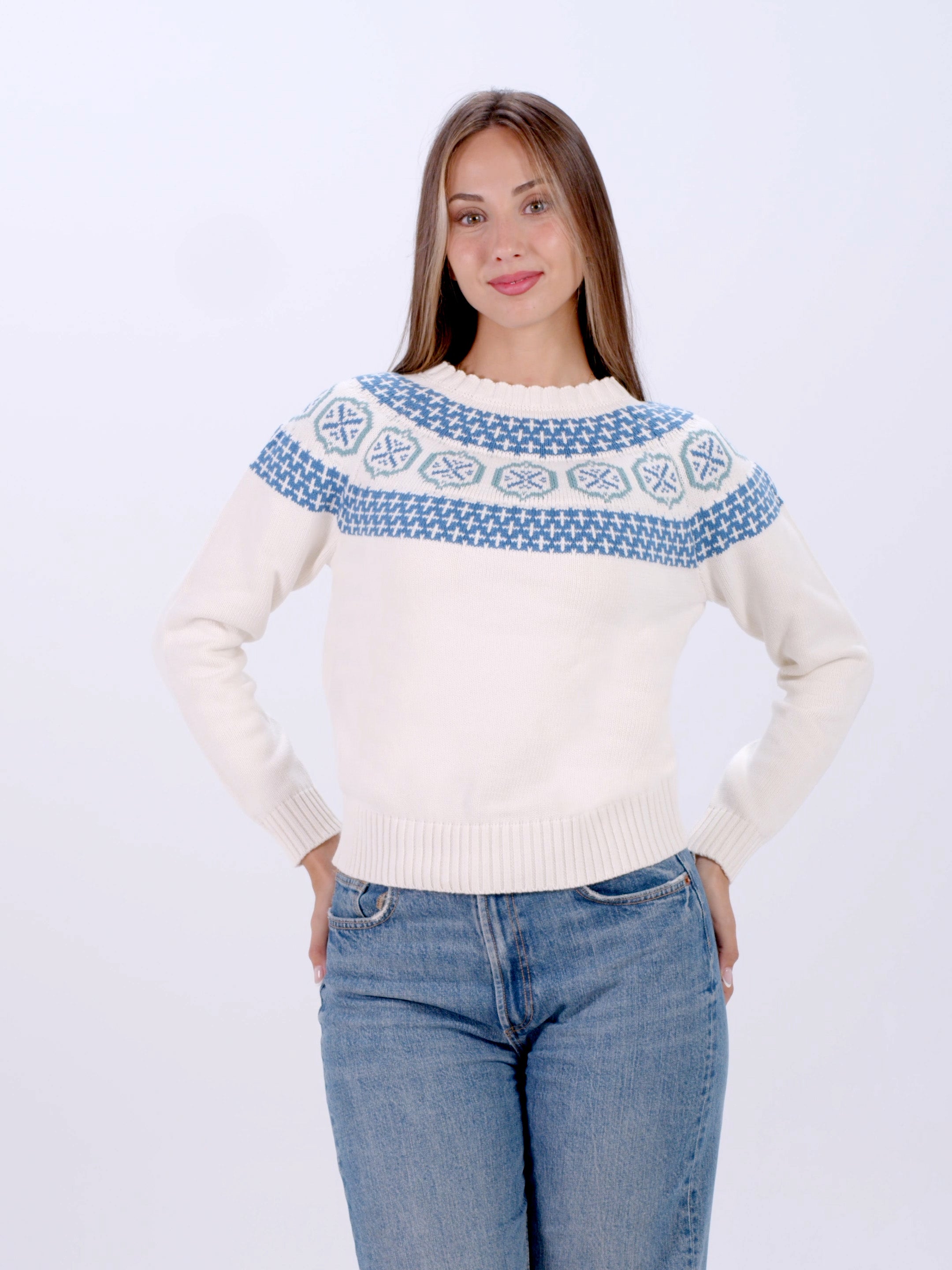 Women’s Glacier Sweater in 100% Organic Cotton