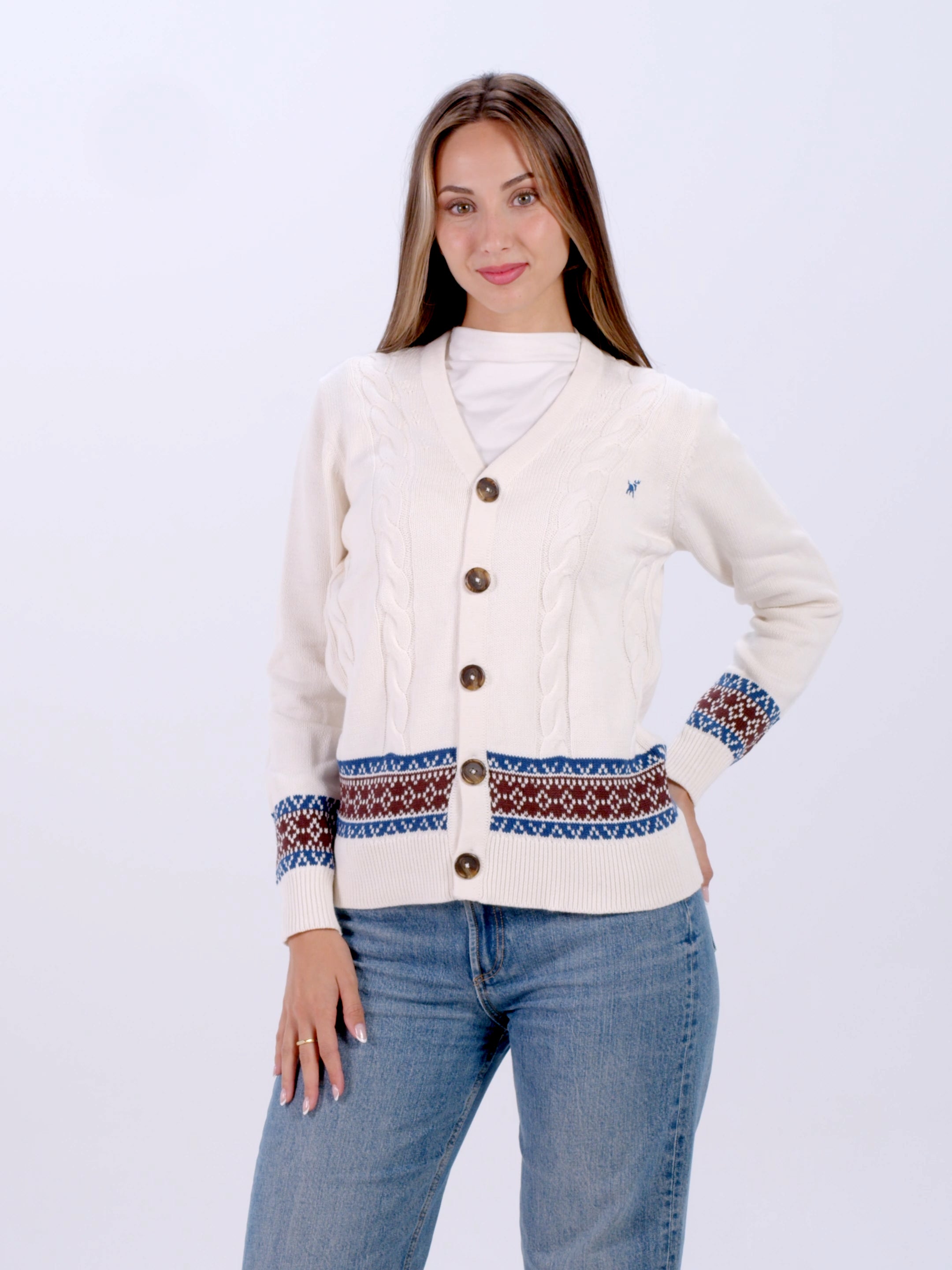 Cardigan Mujer Renne de Algodón Orgánico 100%