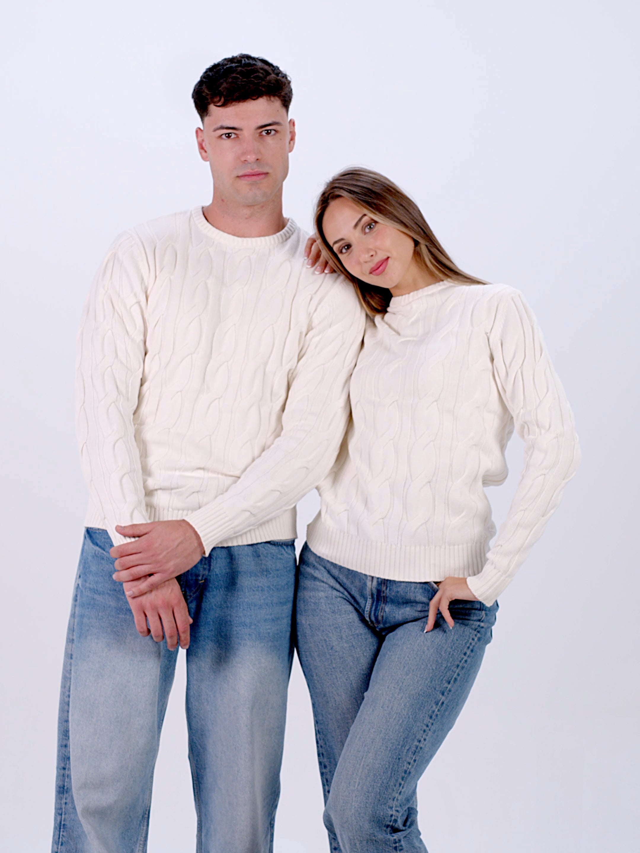 Jersey Mujer de Pareja  Snowfall de Algodón Orgánico 100%